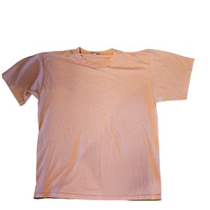 Vintage Salmon Pink Single Stitch Blank Shirt XL Jerzees